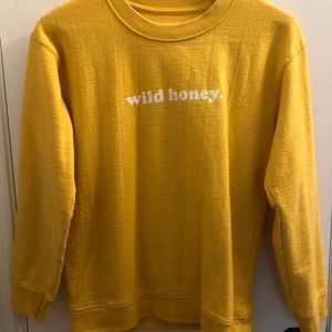 Wild honey yellow sweatshirt
